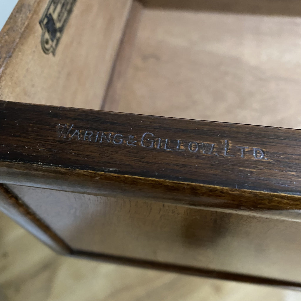 Fine Burr Walnut Chest of Drawers by Waring and Gillows Lancaster-Antique Furniture > Chest of Drawer-Waring and Gillows Lancaster-Lowfields Barn Antiques
