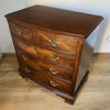 Flame Mahogany Bow Front Chest - Early 20th Century-Antique Furniture > Chest of Drawer-20th Century-Lowfields Barn Antiques