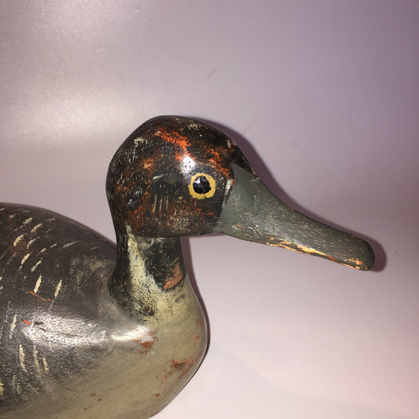French Folk Art Decoy Duck Circa 1800s-Decorative Antiques-18th Century-Lowfields Barn Antiques
