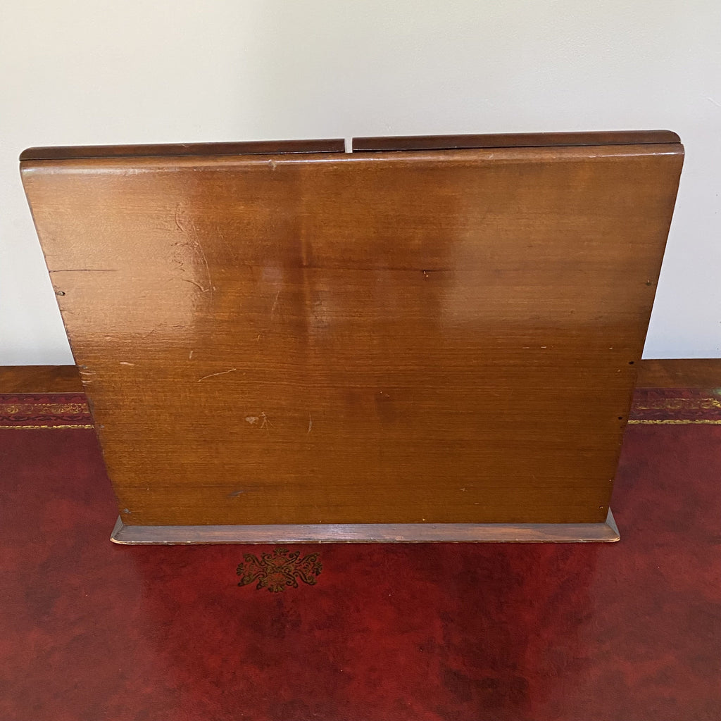 Good Quality Mahogany Stationary Box with Inkwell - Victorian-Decorative Antiques > Desk Organisers-Victorian-Lowfields Barn Antiques