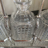 James Dixon and Sons Silver Plated Three Crystal Decanter Tantalus Circa 1810-Antique > Silver Plate-James Dixon & Sons, Sheffield-Lowfields Barn Antiques