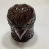 Mahogany Carved Eagles Head Inkwell-Decorative Antiques > Desk Organisers-Mid 20th Century-Lowfields Barn Antiques