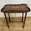 Mahogany Tray on Stand by Edmund Czajkowski and Son of Woodhall Spa-Antique Furniture > Tray on Stand-20th Century-Lowfields Barn Antiques