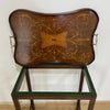 Mahogany Tray on Stand by Edmund Czajkowski and Son of Woodhall Spa-Antique Furniture > Tray on Stand-20th Century-Lowfields Barn Antiques