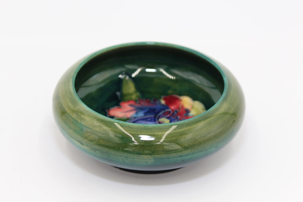 Moorcroft Green Pin Dish-Antique Ceramics-Moorcroft-Lowfields Barn Antiques