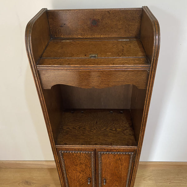 Oak BBC Radio and Accumulator Cabinet - Circa late 1920s-Antique Furniture > Cabinets-BBC-Lowfields Barn Antiques