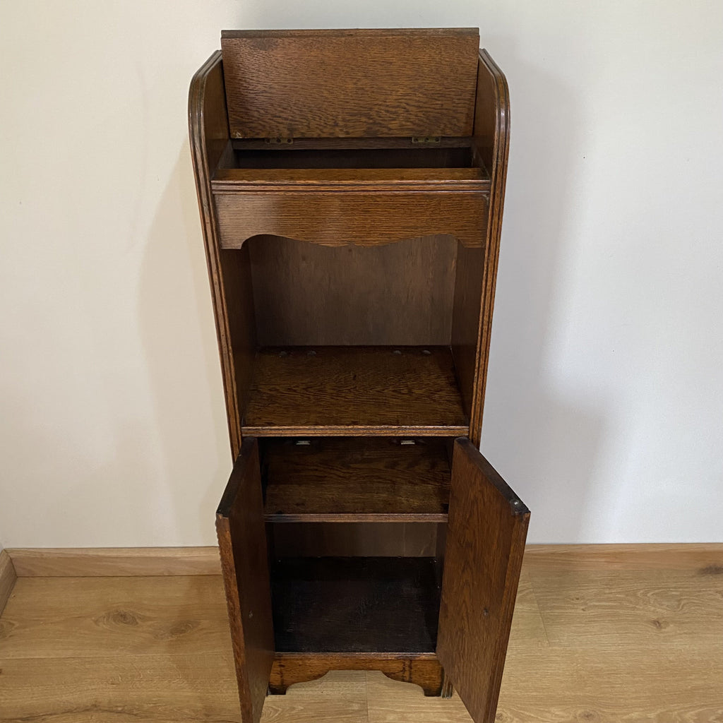 Oak BBC Radio and Accumulator Cabinet - Circa late 1920s-Antique Furniture > Cabinets-BBC-Lowfields Barn Antiques