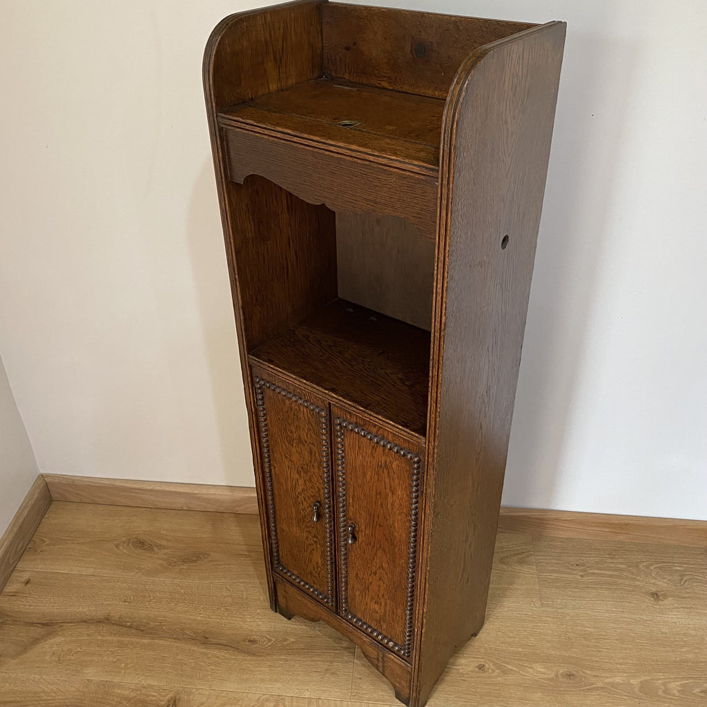 Oak BBC Radio and Accumulator Cabinet - Circa late 1920s-Antique Furniture > Cabinets-BBC-Lowfields Barn Antiques