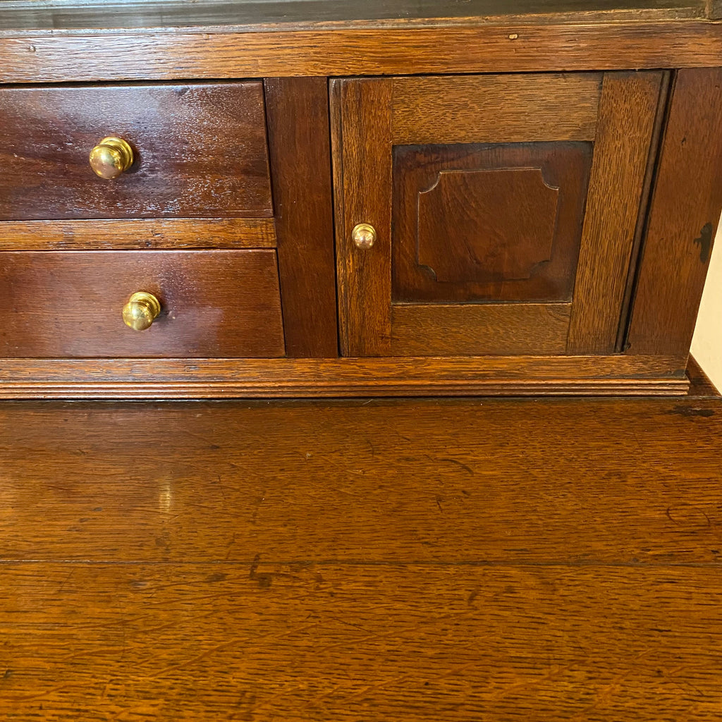 Oak and Mahogany Country House Dresser - Early 19th Century-Antique Furniture > Dresser-Georgian-Lowfields Barn Antiques