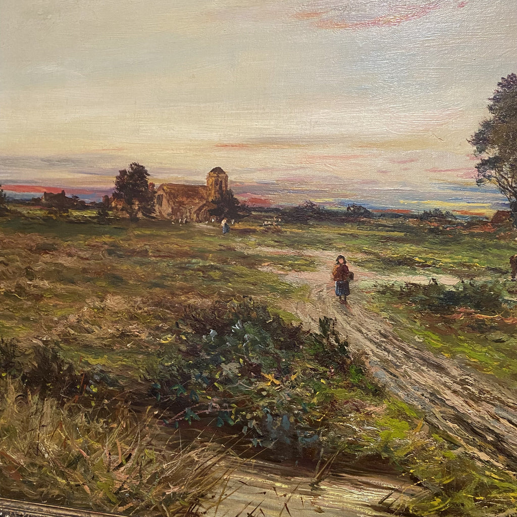 Oil on Canvas - Landscape - Percy Norman - 19th Century-Antique Art > Painting-Percy Norman 19th Century-Lowfields Barn Antiques