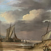 Oil on Panel - Shore Scene - Attributed to Simon Johannes Beunis-Antique Art > Painting-Attributed to Simon Johannes Beunis 19th Century-Lowfields Barn Antiques