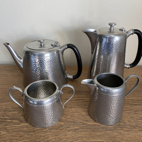 Pewter Tea and Coffee Service by Ardent Pewter - Early 20th Century-Decorative Antiques > Pewter-Argent Pewter-Lowfields Barn Antiques