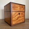Rosewood and Satinwood Decanter Box George III-Antique Decanters Tantalus-George III-Lowfields Barn Antiques