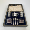Silver Condiments Set by Robert Fead Mosley - Sheffield 1922-Antique Silver > Cruet Set-R F Mosley-Lowfields Barn Antiques