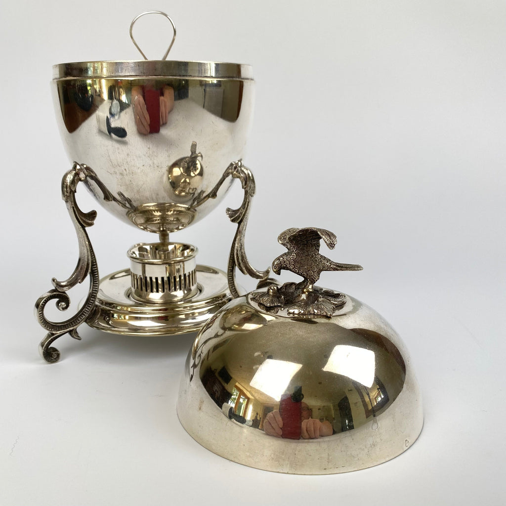 Silver Plated Egg Coddler-Antique Silver > Egg Coddler-20th Century-Lowfields Barn Antiques