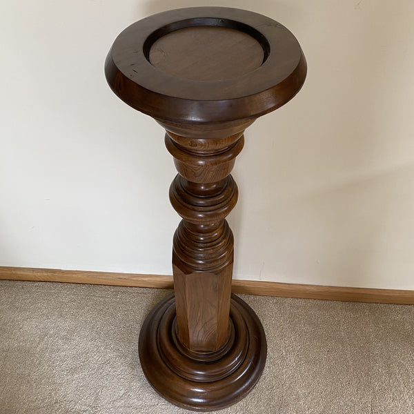 Superb Quality Victorian Walnut Pedestal Plant Stand - Torchere-Antique Furniture > Tourchere > Plant Stand-Victorian-Lowfields Barn Antiques