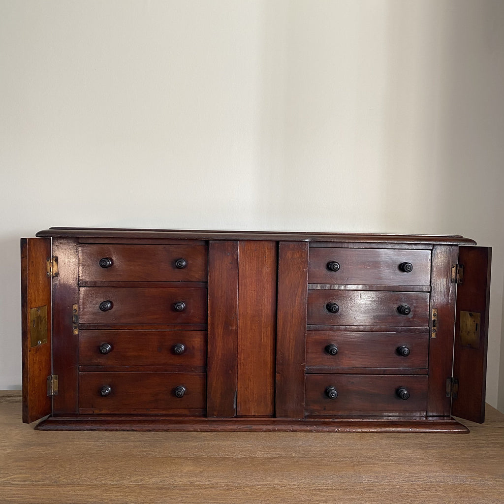 Table Top Wellington Collectors Chest-Antique Furniture > Chests-Victorian-Lowfields Barn Antiques