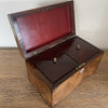 Tea Caddy with Mother of Pearl Inlay - Victorian Tea Caddy-Decorative Antiques-Victorian-Lowfields Barn Antiques
