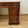 Twin Pedestal Desk - Victorian Mahogany-Antique Furniture > Desks-19th Century-Lowfields Barn Antiques