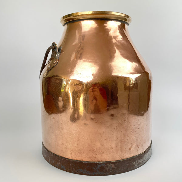 Victorian Copper Milk Churn - Antique Copper | Dairy Accessories-Antique Kitckenalia > Milk Churn-19th Century-Lowfields Barn Antiques