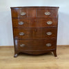 Victorian Mahogany Bow Fronted Chest of Drawers-Antique Furniture > Chest of Drawer-Victorian-Lowfields Barn Antiques