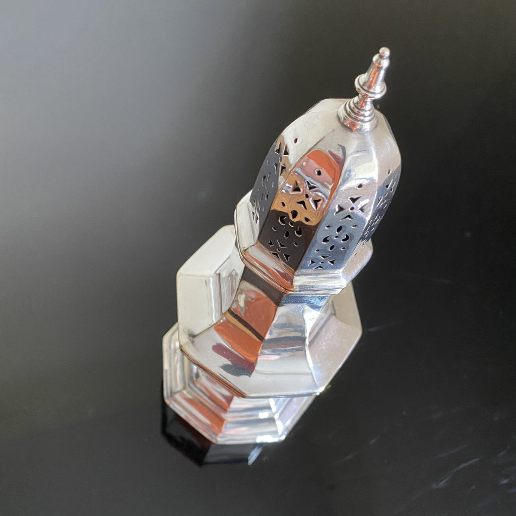 Victorian Silver Plated Sugar Sifter by Robert Pringle and Son London-Antique > Silver Plate-Robert Pringle & Son, London-Lowfields Barn Antiques